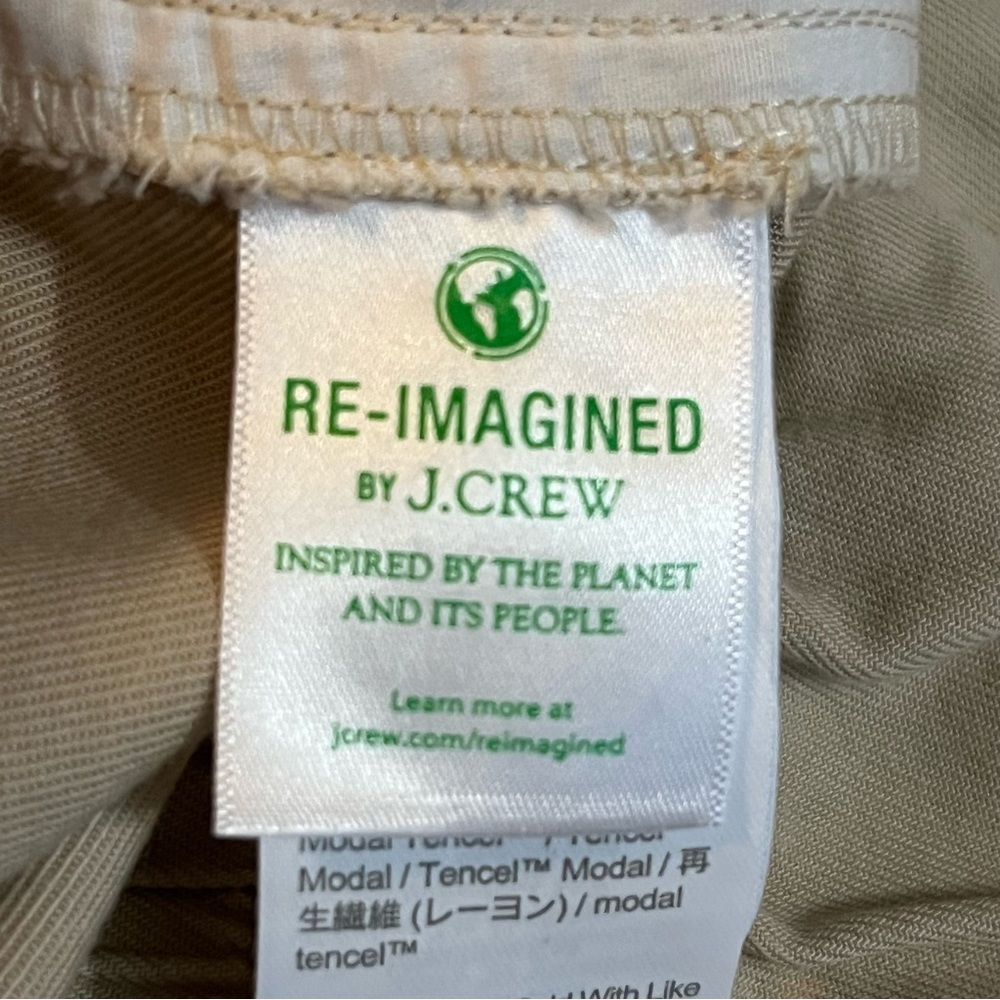 J. Crew Khaki Joggers Cotton and Tencel Size 2 NWT - Picture 8 of 10